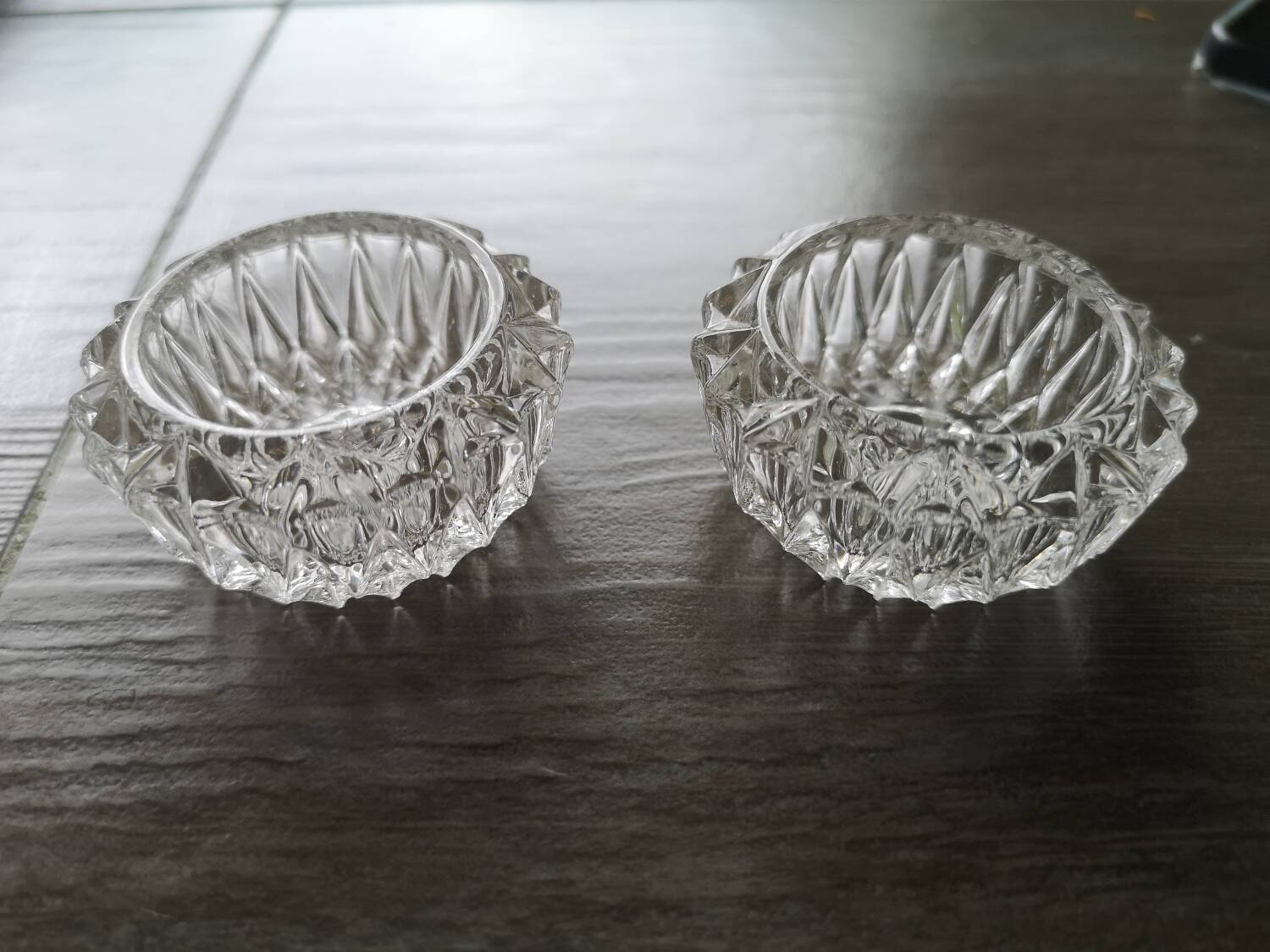 Vintage salt cellars in their box