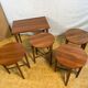 Mid-Century Retro Vintage Teak Nest of Tables by Poul Hundevad 1960  Iconic