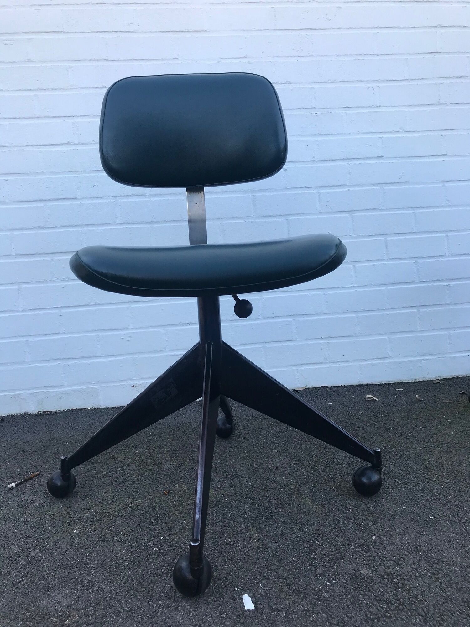 Pair of high-rise adjustable chairs from Velca Legnano (Italy) for Jules Wabbes 1960