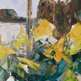 "Yellow Flowers by a Window"  by T. Stenbäck