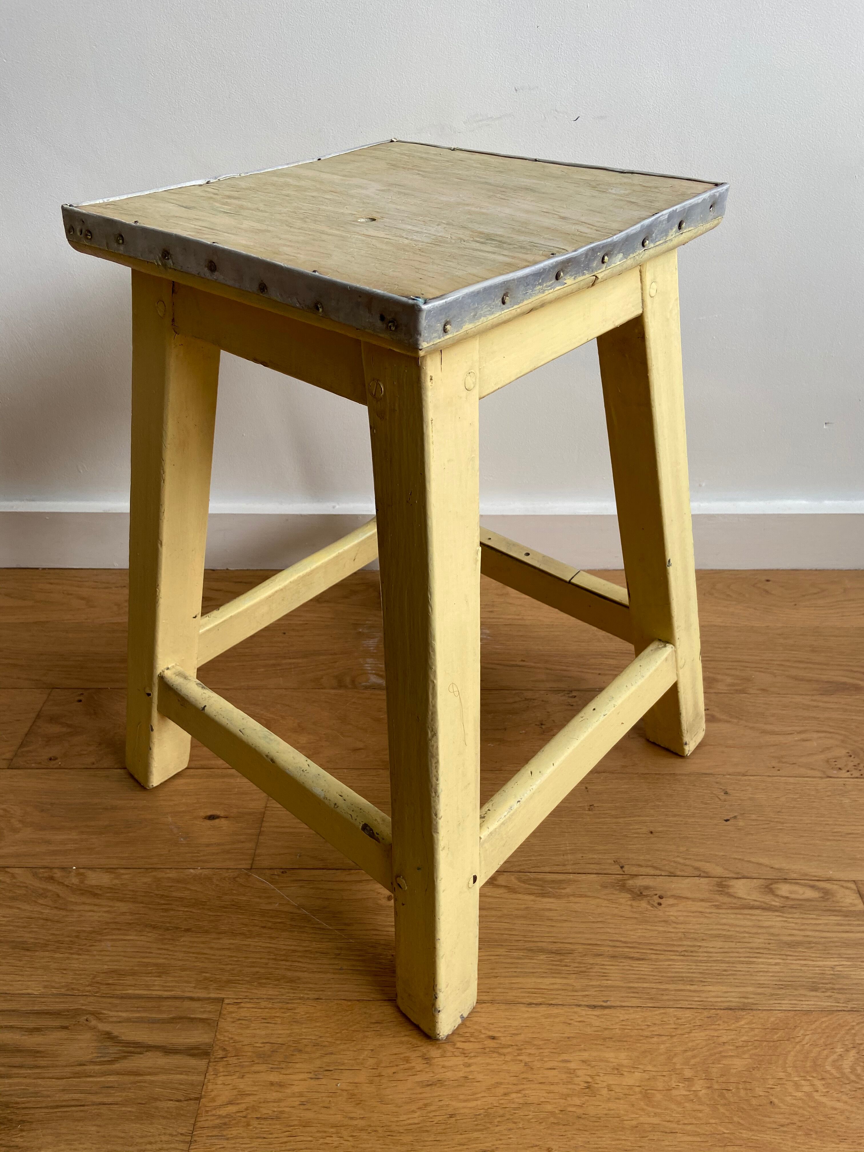 Beige farm stool