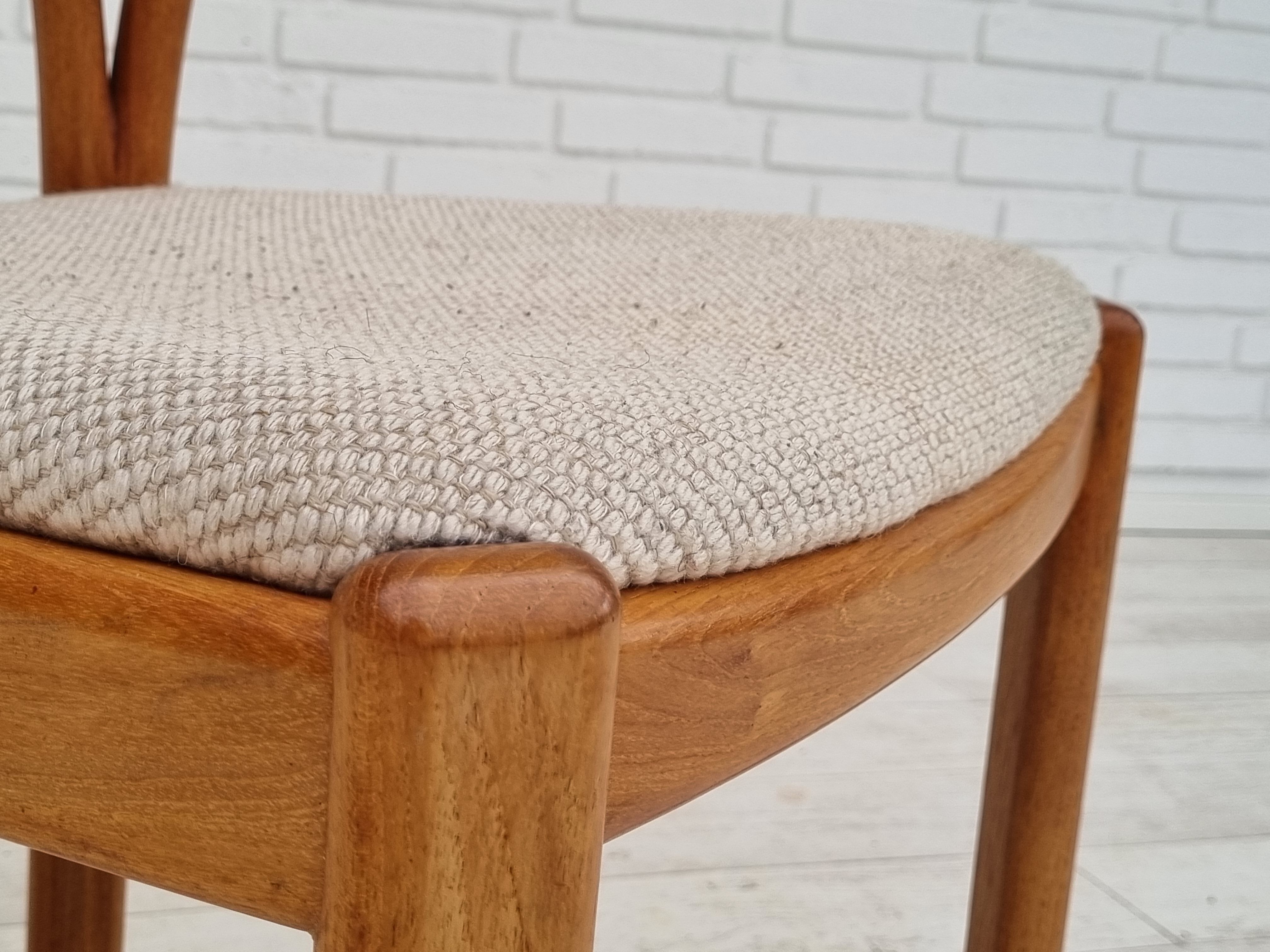 1960s, Danish design, armchair, teak wood, wool, original very good condition