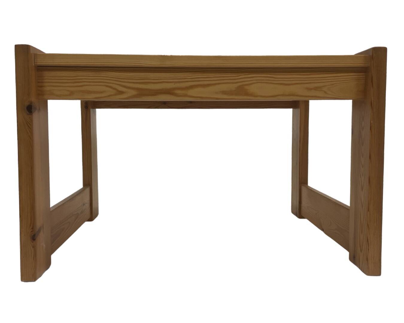 Vintage coffee table pinewood minimalist 1970s