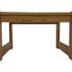 Vintage coffee table pinewood minimalist 1970s