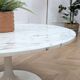 Table basse ronde en marbre vintage
