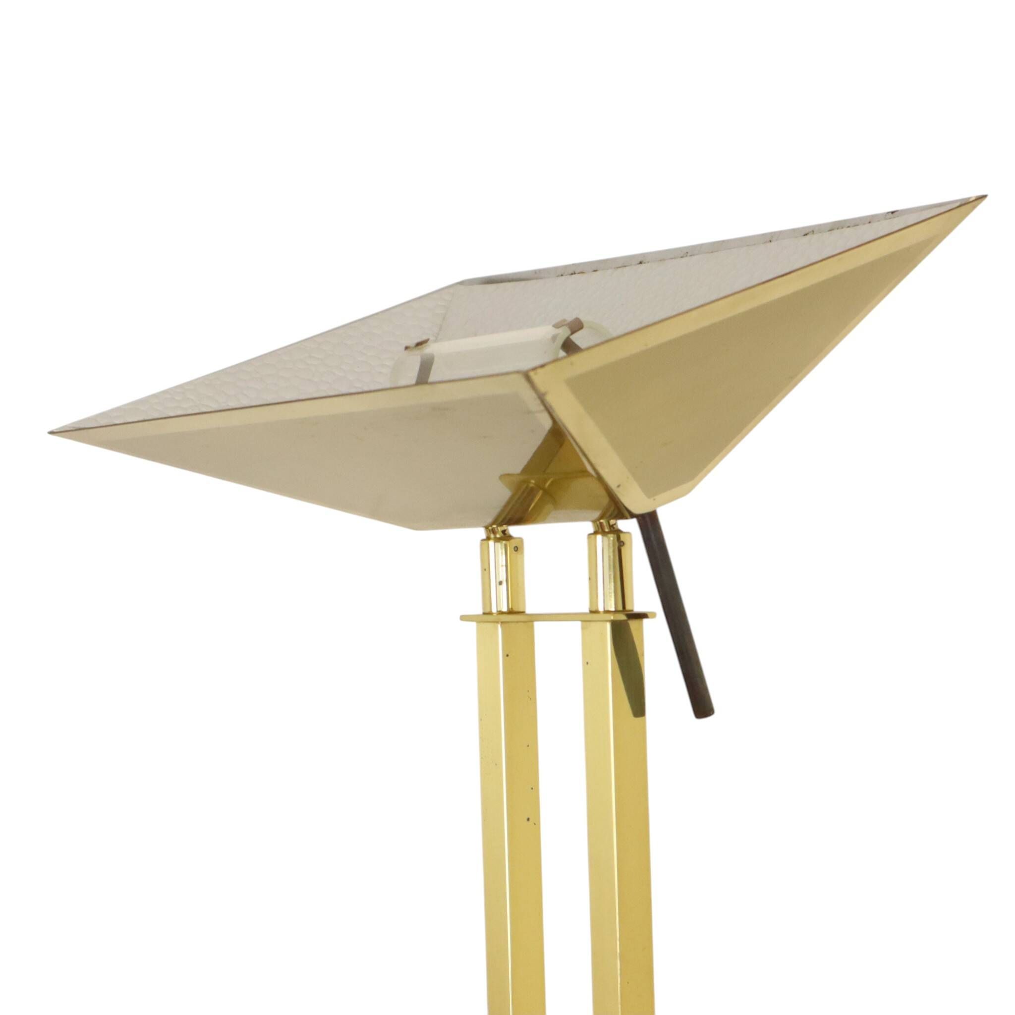 Gold Deknudt Floor Lamp, Willy Rizzo Design, Hollywood Regency