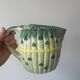 Vintage ceramic asparagus bunch carafe pitcher for country kitchen decor