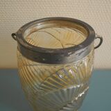 antique french biscuit tin bucket art deco fans 30s