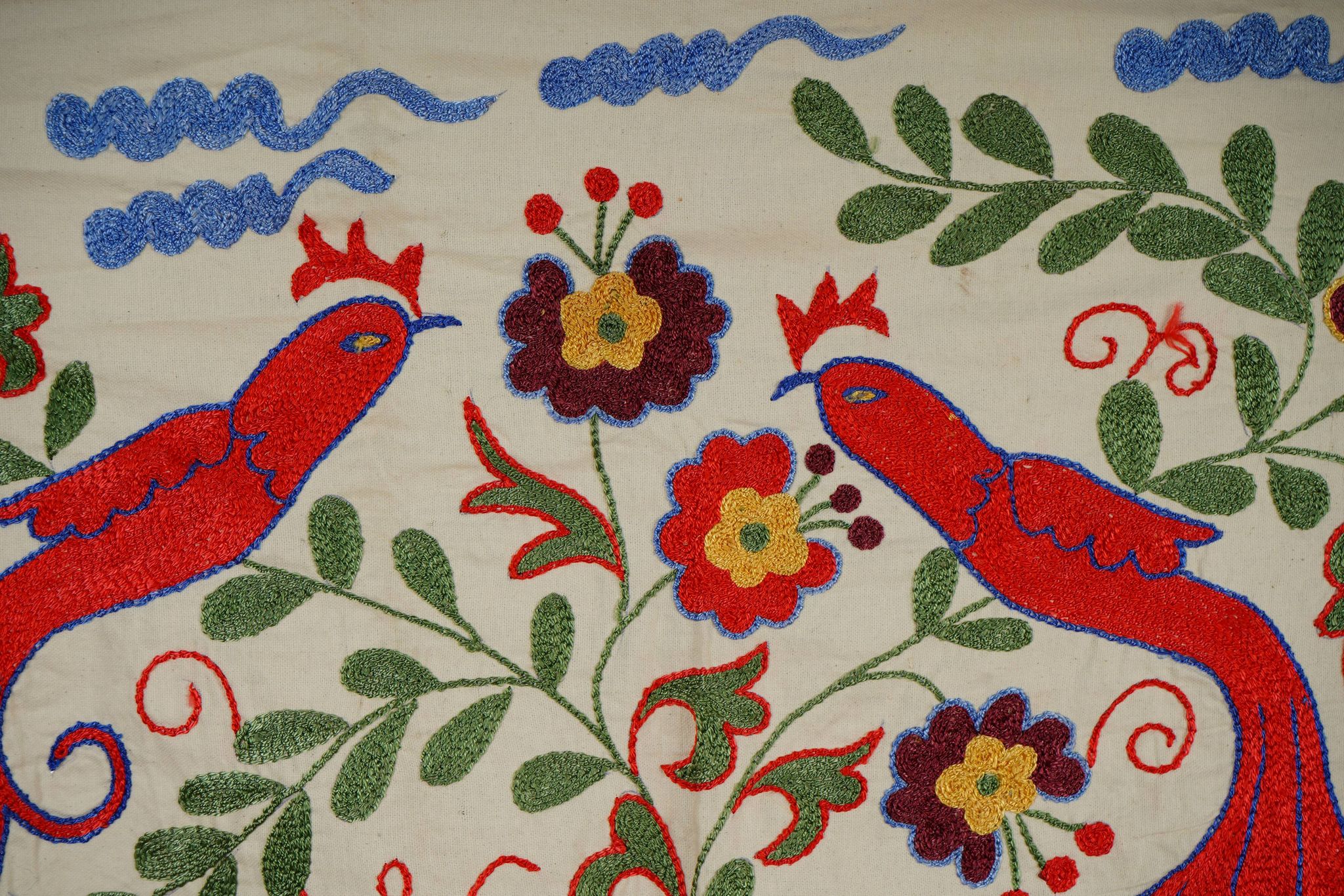 Tapis turc vintage noué à la main 44x96 cm