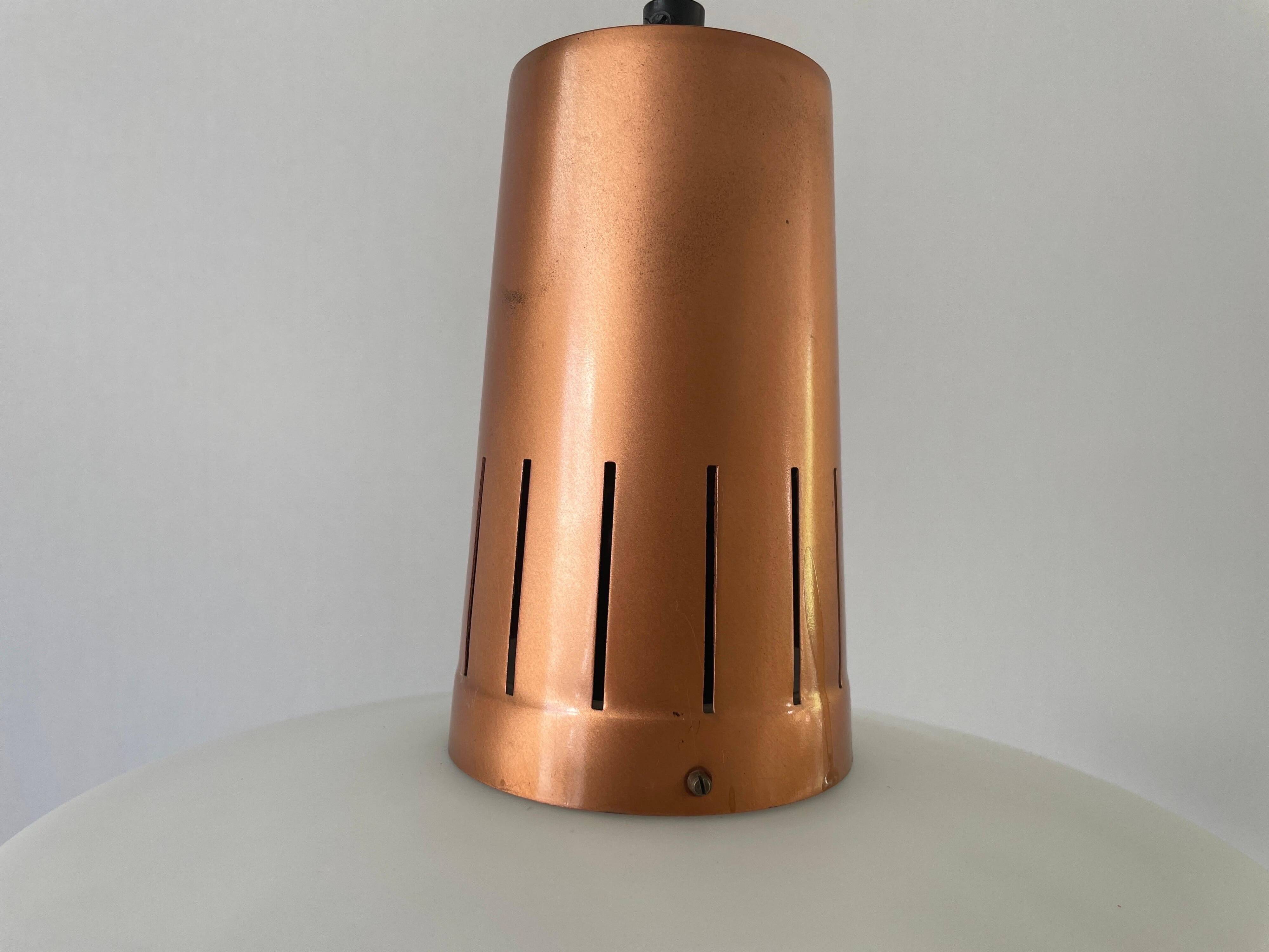 Pyramidal glass ceiling light, 1960s, Germany