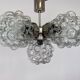 Design Glass and chrome pendant by Kamenicky Senov, Czechoslovakia, 1970s