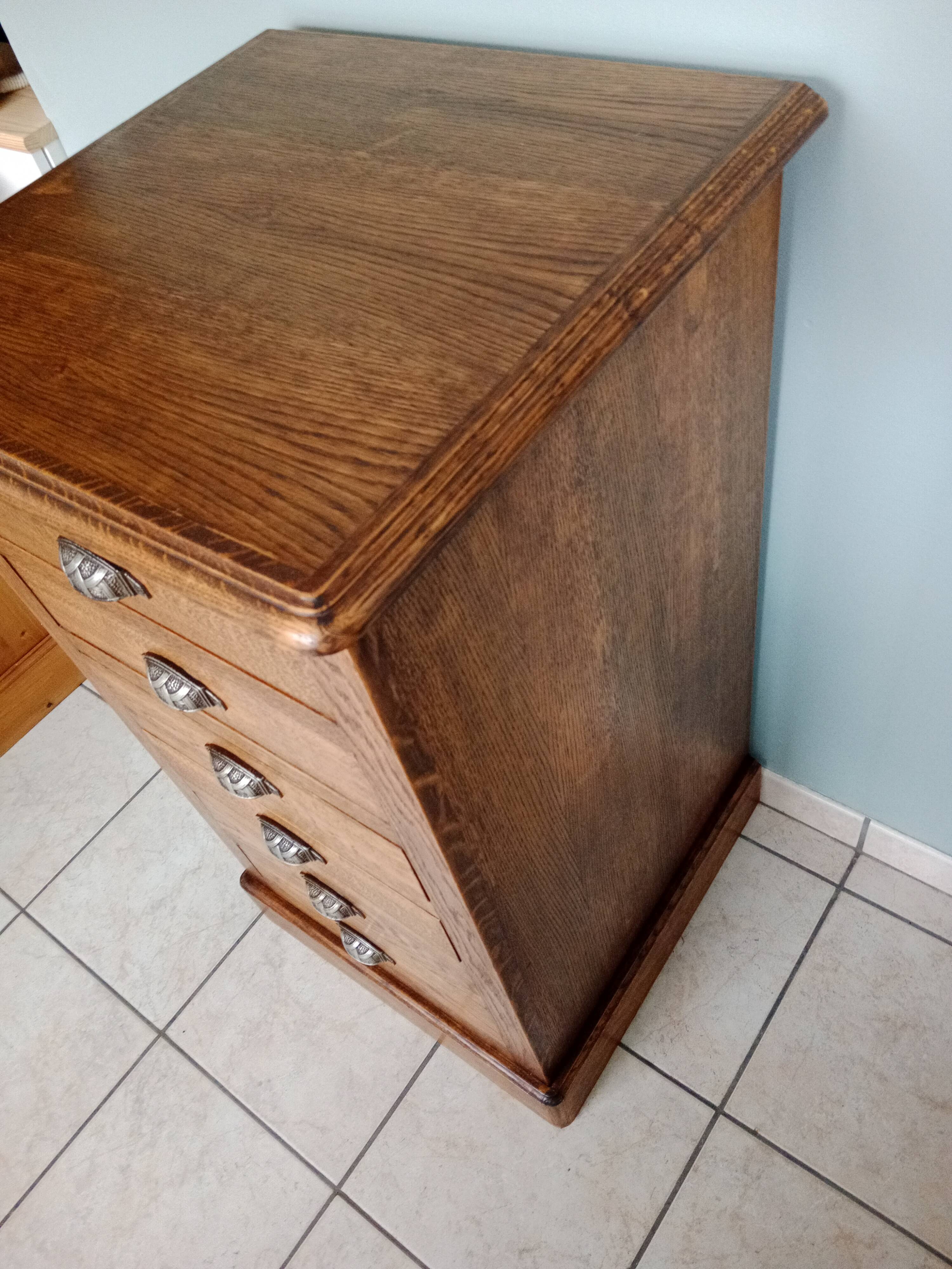 Chiffonnier semainier buffet commode grainetier meuble métier tiroirs bois industriel scandinave