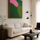 Colourful abstract on canvas 'catch a glimpse of the field'