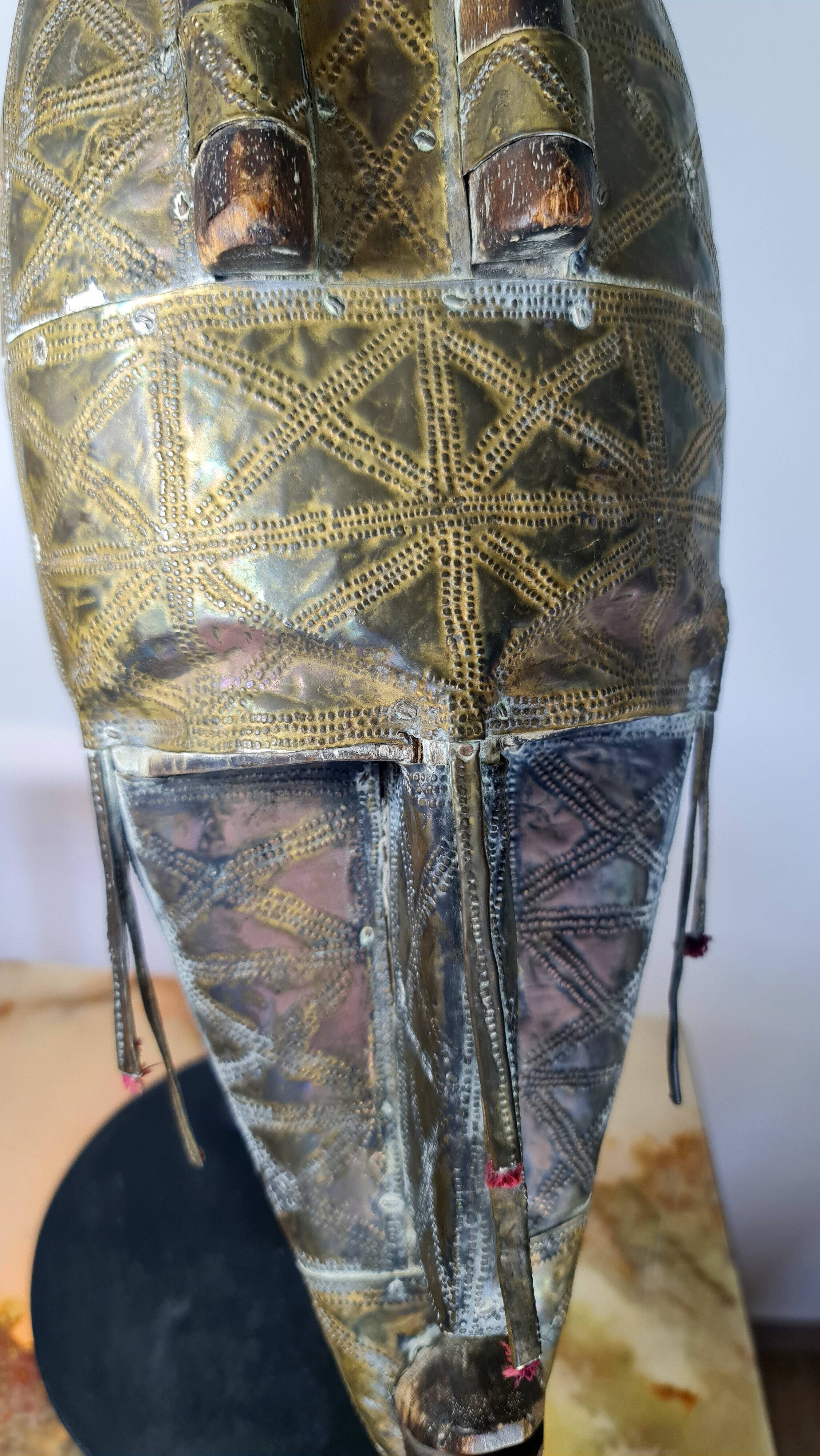African bambara mask (mali), sold without base