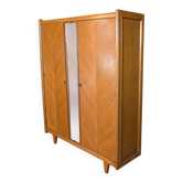 Wardrobe with 2 doors and mirror on the front, 1960, France