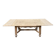 Table à manger extensible Louis XIII décapée en chêne années 50