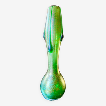 Vase verre irisé art nouveau loetz