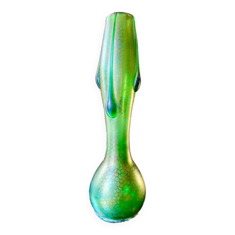 Loetz art nouveau iridescent glass vase