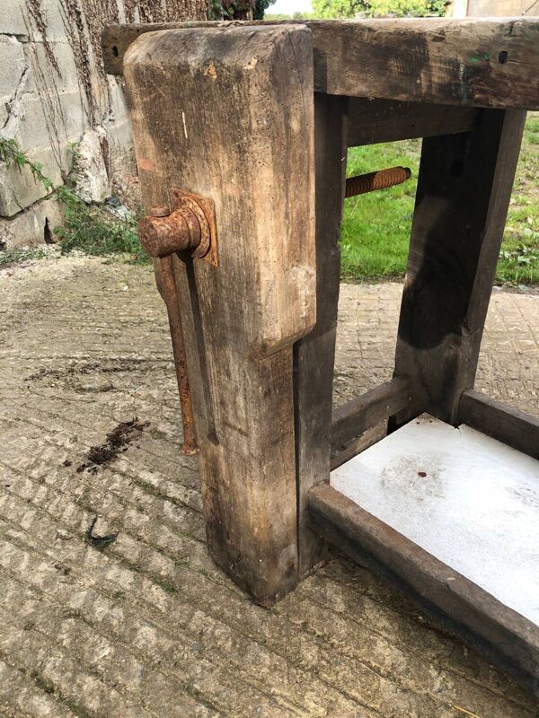 Établi de menuisier ancien