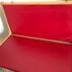 Bench bench-chest vintage 1960-1980's in blond beech and red skaï