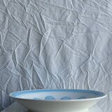 Large fruit bowl, classic French glass dish