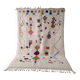 Large Colorful Abstract Moroccan Rug with Berber Symbols 300x200cm