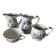 Trio of jugs and cup Sarreguemines Lancaster decoration
