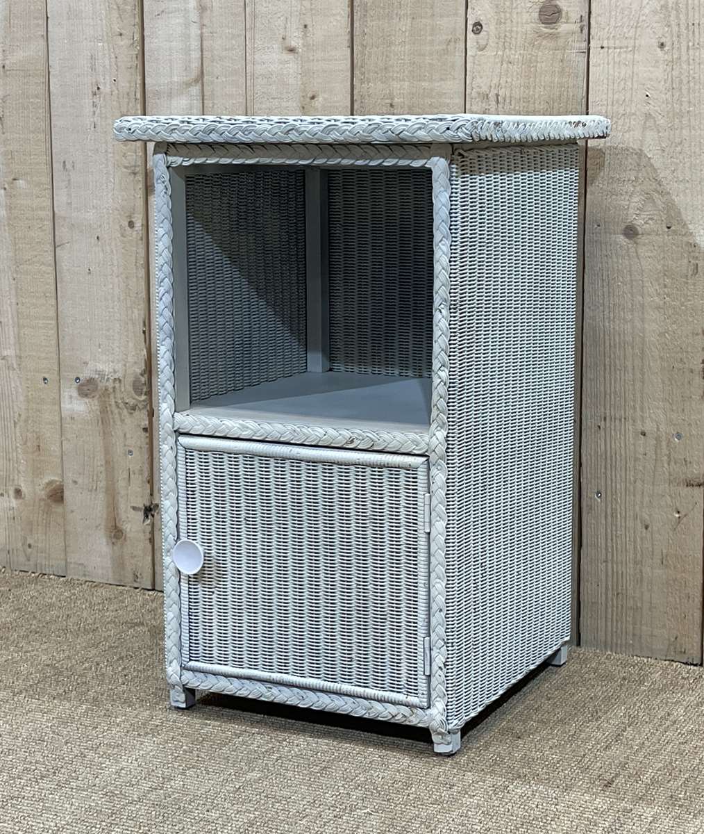 1950s lloyd loom nightstand