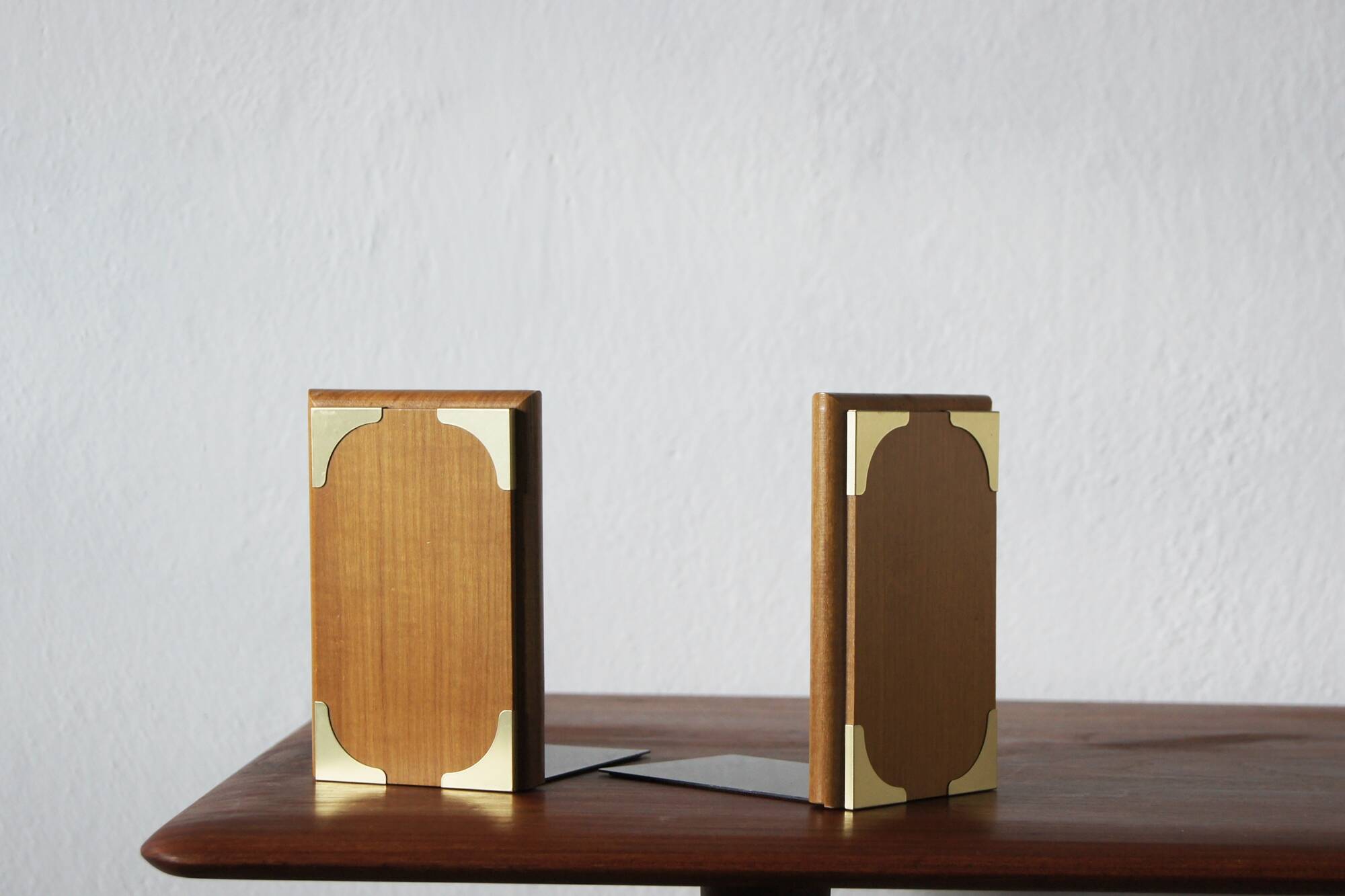Mid-Century Wooden Bookends, 1960s, Set of 2