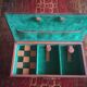 Vintage leather game box from Le Tanneur