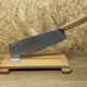 Antique bread cut, stainless steel blade, wooden base, vintage chic countryside