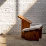 Chaise ergonomique pour genoux en pin Douglas massif par Serena