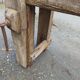Old wooden workbench furniture by trade with vice