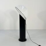 Black ciot floor lamp by ennio chiggio for lumenform, 1970