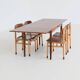 Table à manger extensible scandinave en teck, Danemark 1960