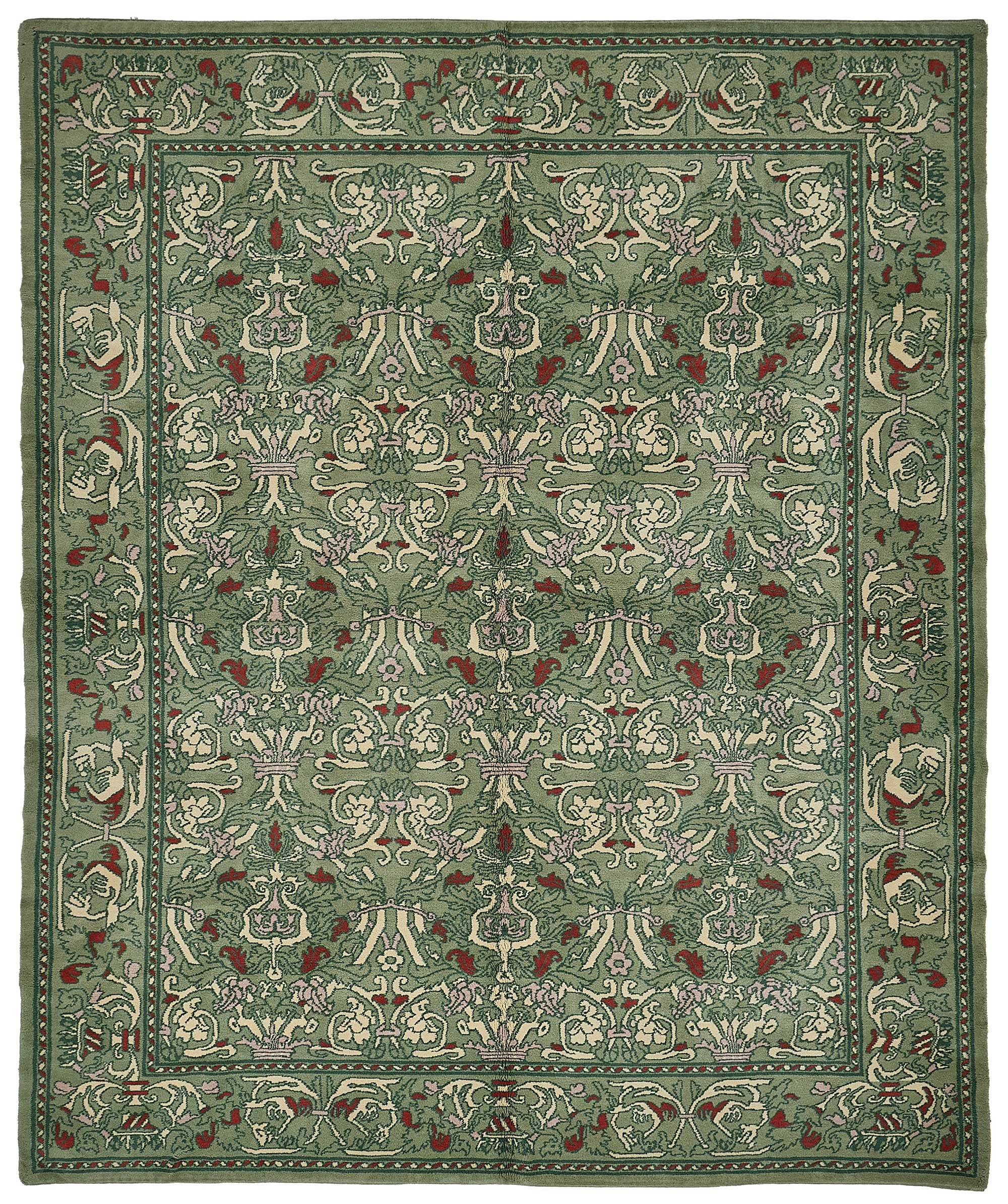Turkish Handknotted Wool Oushak Rug 275 cm x 347 cm