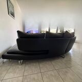 B&b Italia sofa Antonio Citterio Arne black leather