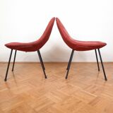 Set of Italian mid-century cocktail chairs, 1963.