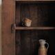 Mountain wall cabinet in solid pine, Folk Art, around 1900