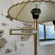 Pair of SCE floor lamps articulated brass 70s