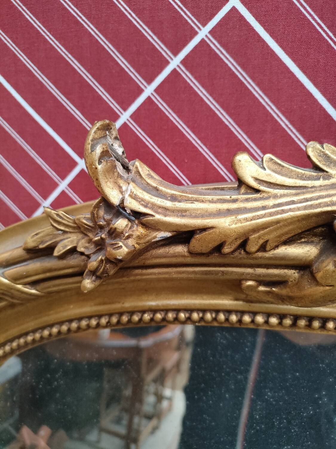 Large Louis XVI mercury mirror