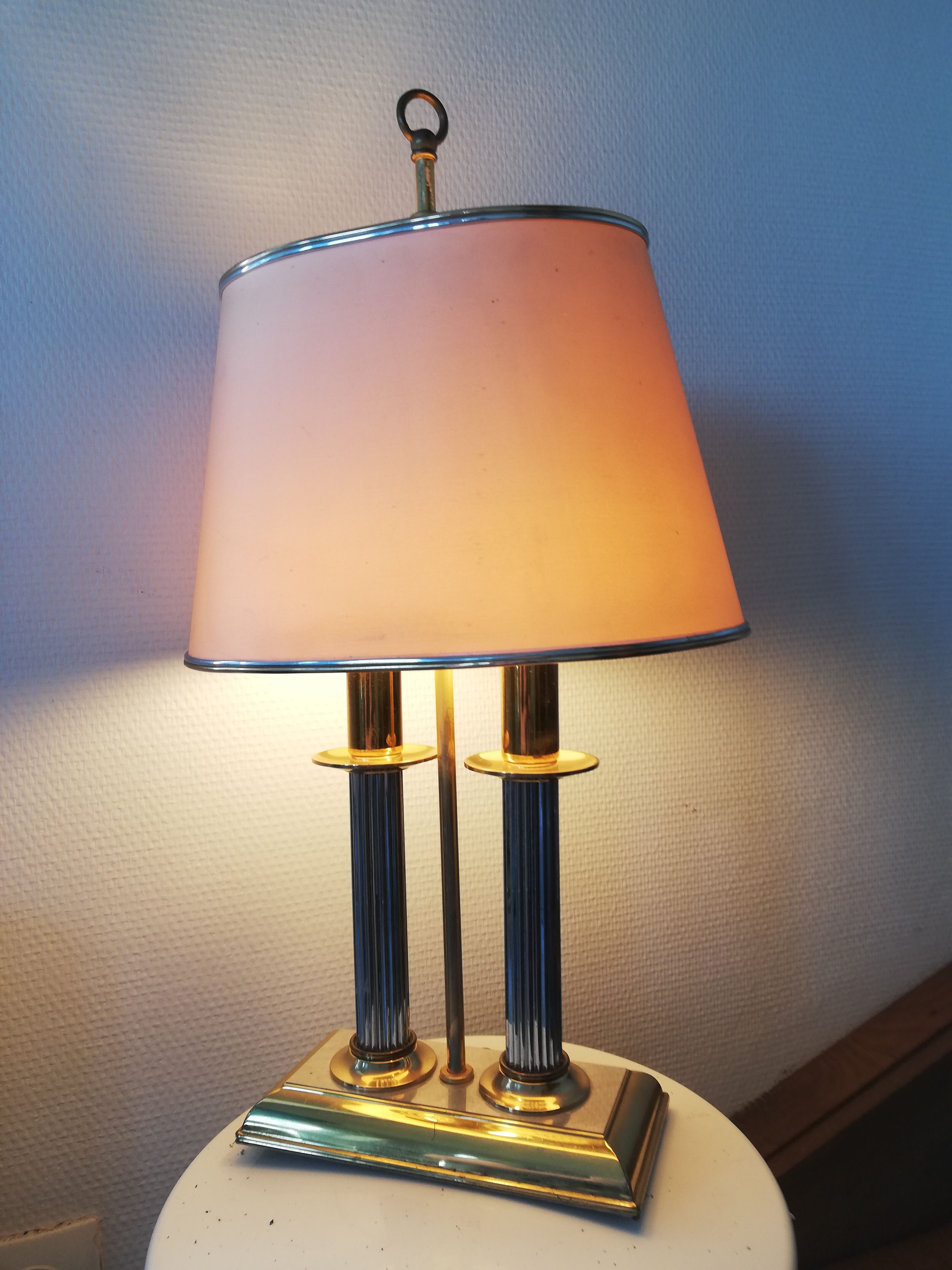 Bouillotte lamp 2 fires empire style
