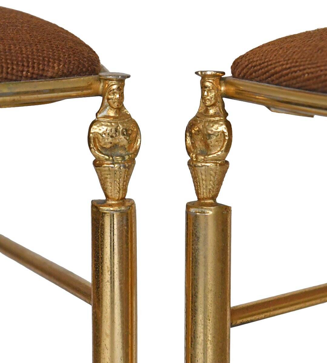 Pair of Chiavari chairs with high backrest