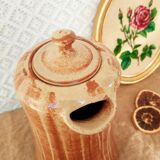 Coffee maker, stoneware decanter signed
