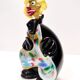 Black and Multicolored Murano Glass Clown Trinket Bowl / Ashtray, Italy