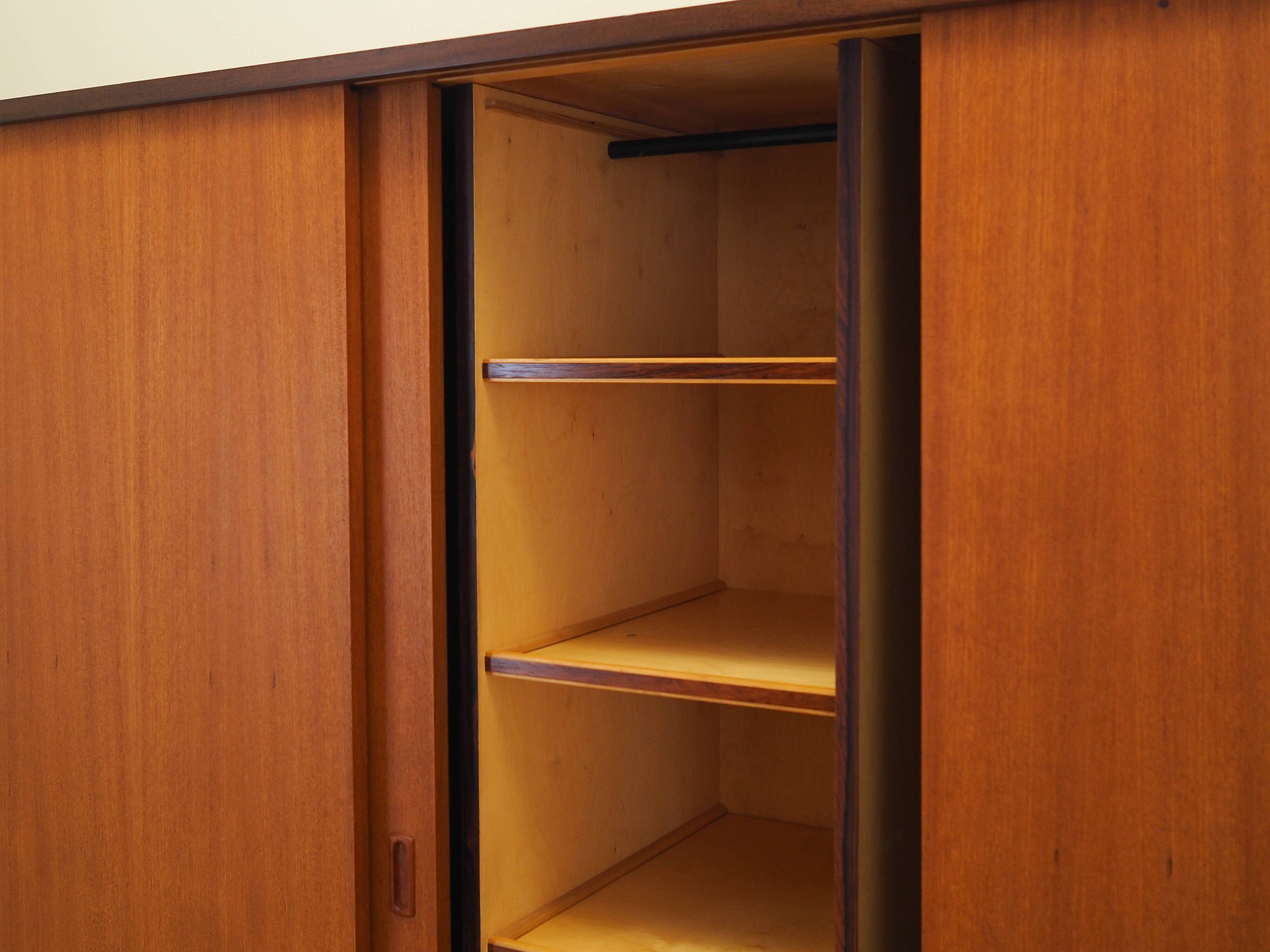 Teak wardrobe, Danish design, 1960s, manufacturer: Denmark