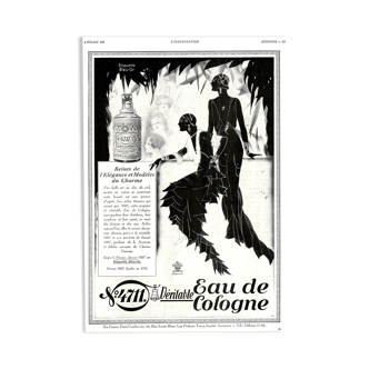 Affiche vintage années 30 Eau de Cologne