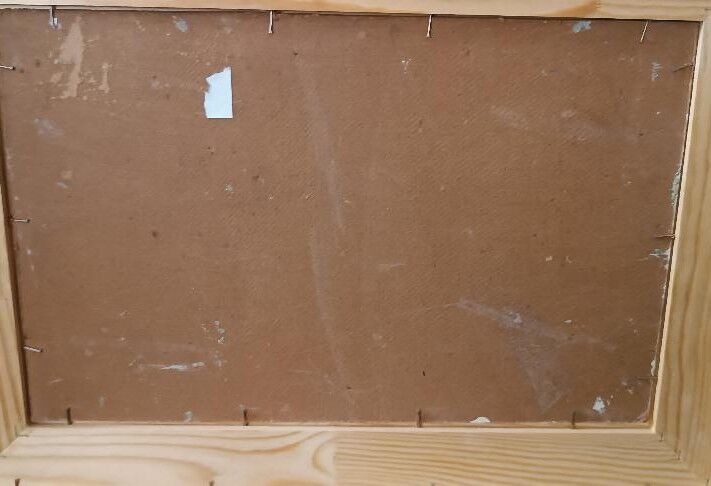 Oil painting on cardboard, dated, unsigned, late 19th century, Italian school.