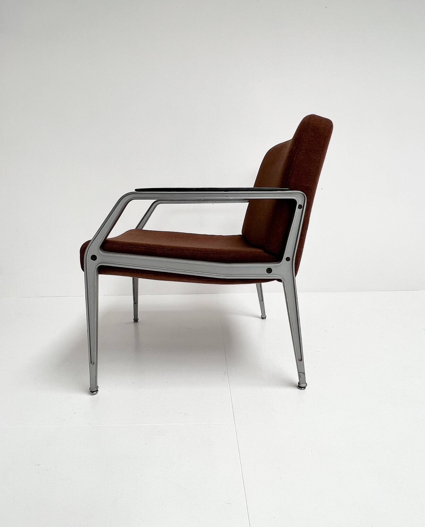 Rare armchair with footstool attributed to Gispen, 1960s