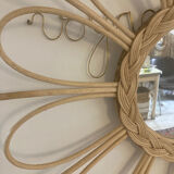 Rattan mirror